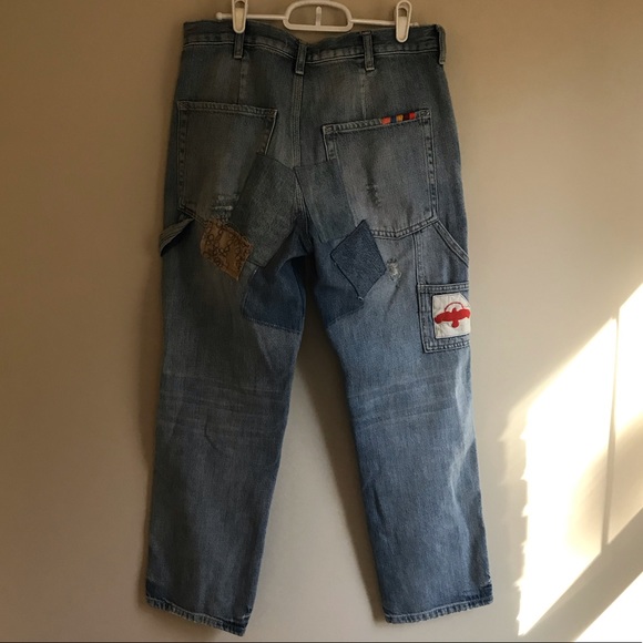 Free People Patchwork Carpenter Jeans - Picture 10 of 13